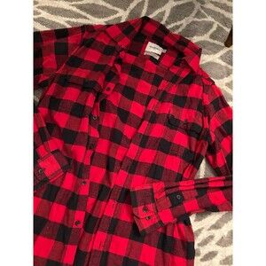 Red and Black Plaid Flannel Goodfellow Button Up Shirt